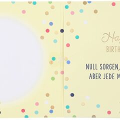 Musikkarte runder Geburtstag / genullt