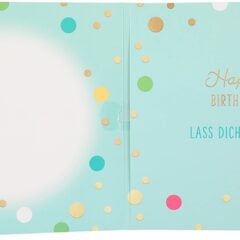 Musikkarte 60. Geburtstag / Konfetti