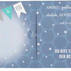 Musikkarte 60. Geburtstag / dunkelblau