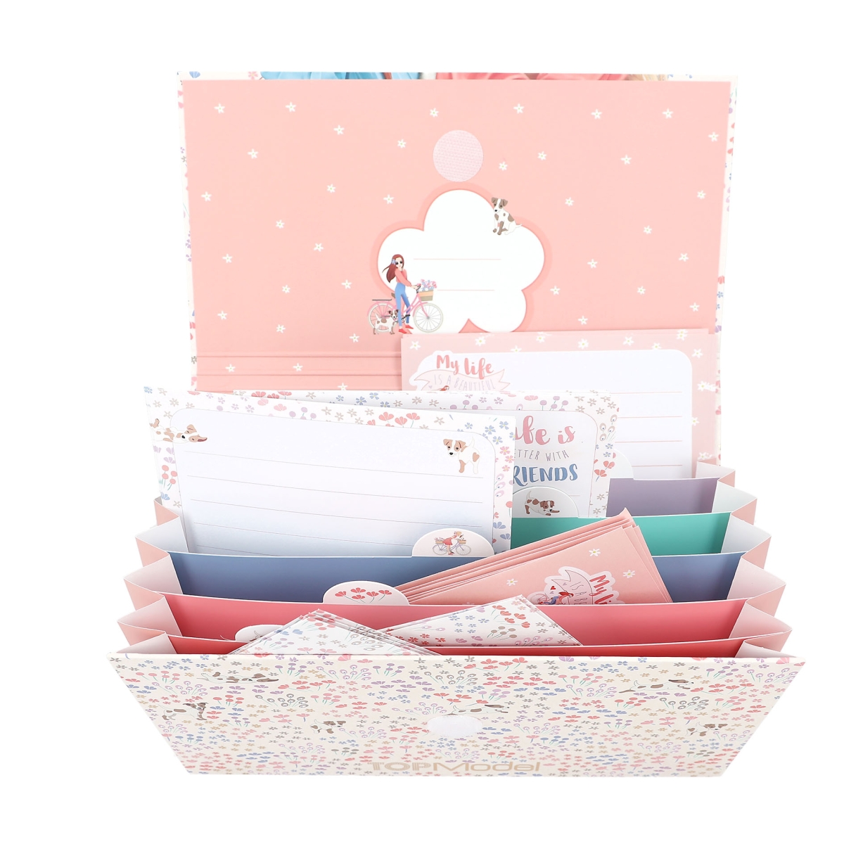 TOPModel Briefpapier VELO FLEUR in Fächermappe