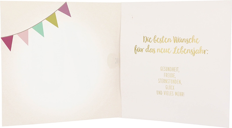 Musikkarte 70. Geburtstag