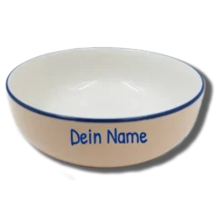 Handgemachte Schale Natur (Ø 15cm) mit Motiv und Wunschname