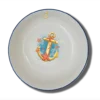 Handgemachte Schale Natur (Ø 15cm) "Anker & Seestern" mit Wunschname