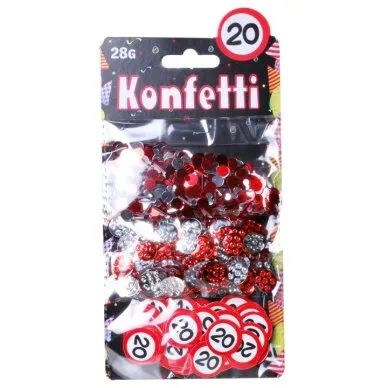 Konfetti-Mix "Verkehrsschild" 20. Geburtstag