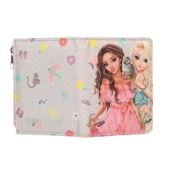 TOPModel Portemonnaie JUICY, zeigt Außenseite aufgeklappt mit Model-Motiv