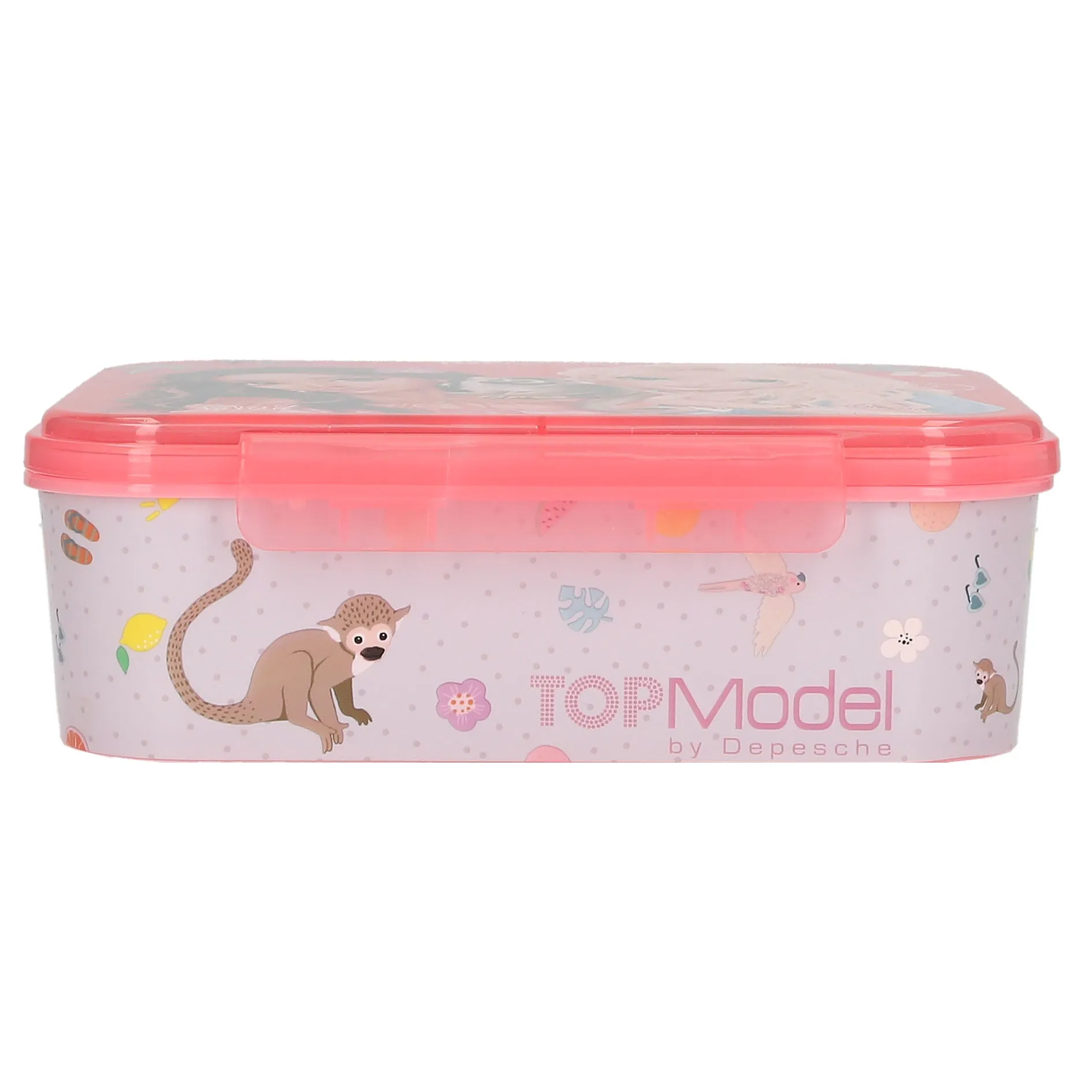 Zeigt die Motive auf der Außenwand der TOPModel Brotdose JUICY