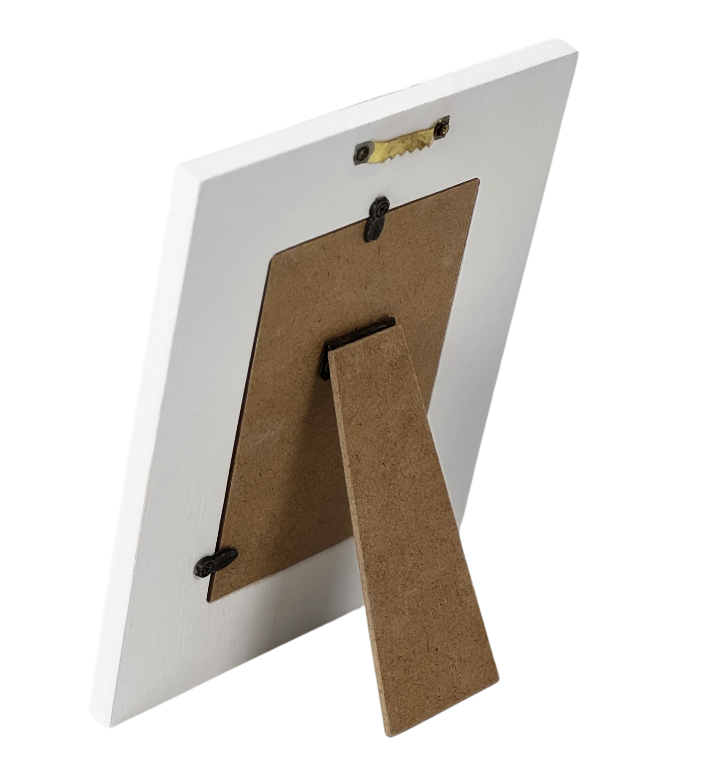 Holz-Bilderrahmen Landhaus, Rückseite