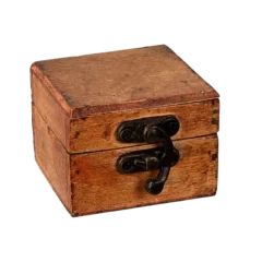 Schatulle in Holztruhenoptik Braun