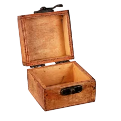 Schatulle in Holztruhenoptik Braun