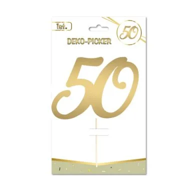 Deko-Picker zum 50. Geburtstag oder zur Goldhochzeit