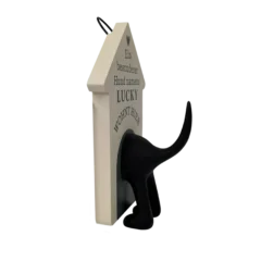 Personalisierter Leinenhalter mit Namen und Sprüchen, Seitenansicht