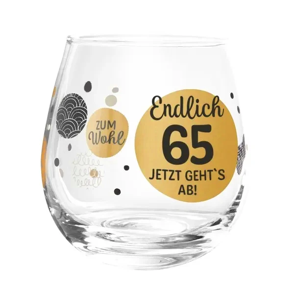 Prosit! Cocktailglas - Endlich 65 - jetzt geht`s ab! von formano