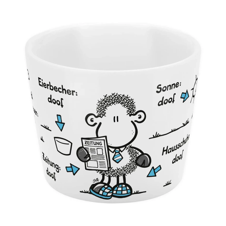 Sheepworld Eierbecher "Ohne Papa"