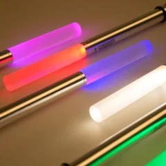 RGB LED Flaschenlampe - Farbbeispiel liegend