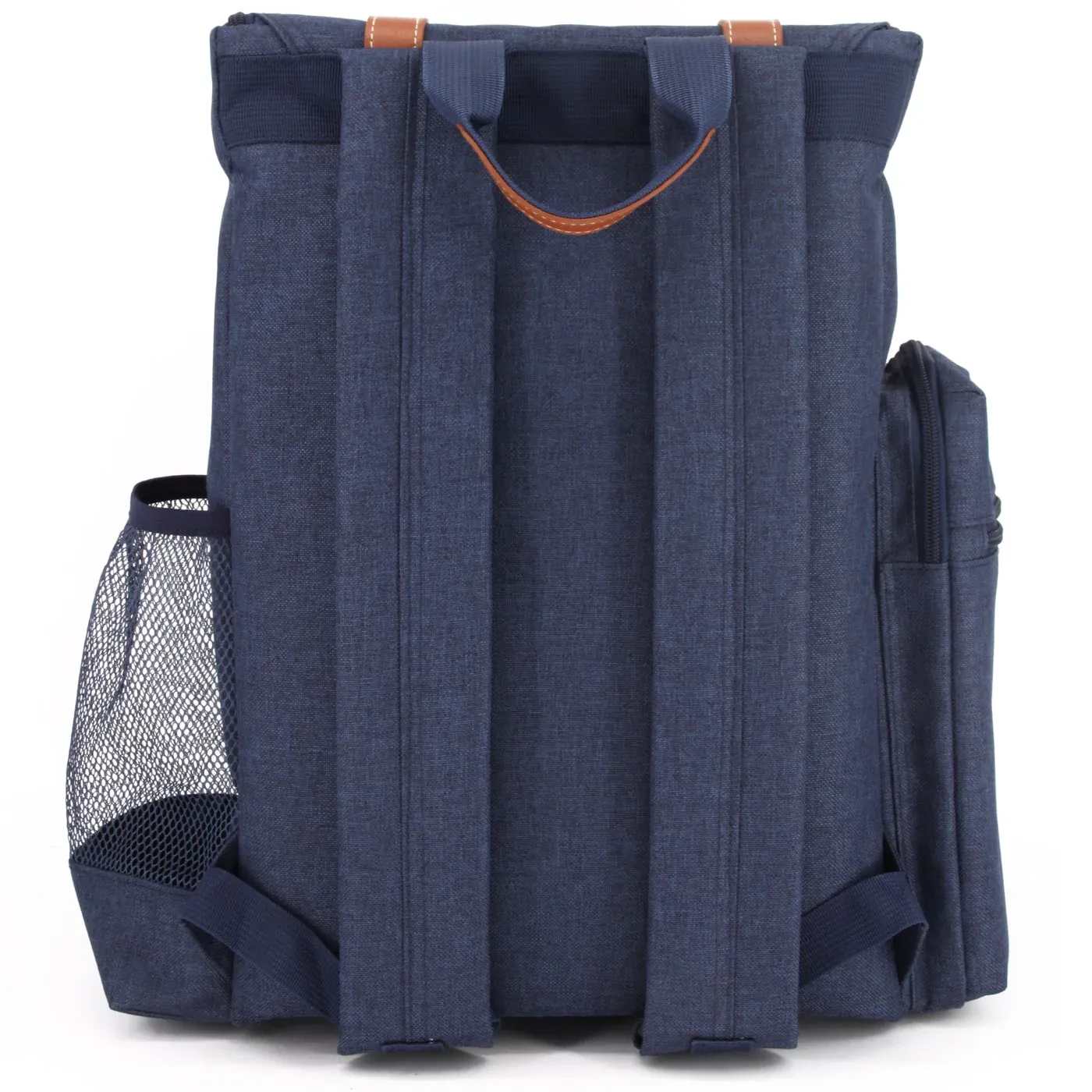 Picknickrucksack "Escapade" für 4 Personen, zeigt die Rückseite mit den Trageriemen