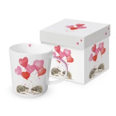ppd Tasse "Hedgehogs in Love" in Geschenkbox