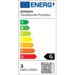 Tischleuchte Energie-Info