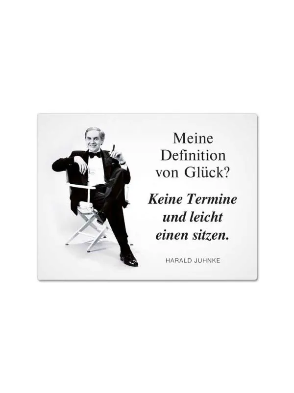Magnet "Definition von Glück" von Harald Juhnke