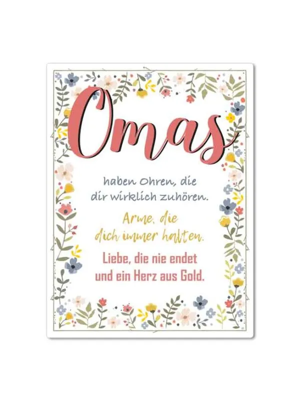 Magnet "Omas haben ein Herz aus Gold"