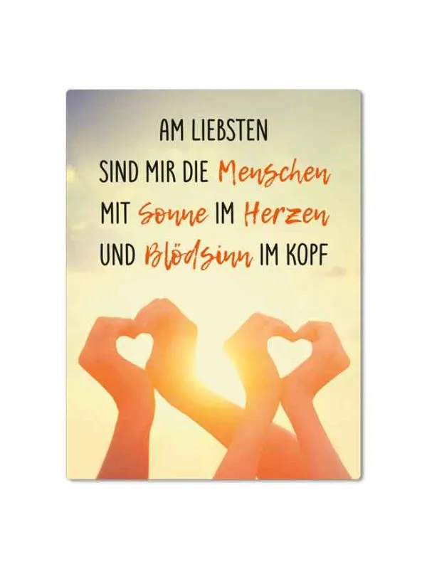 Magnet "Sonne im Herzen"