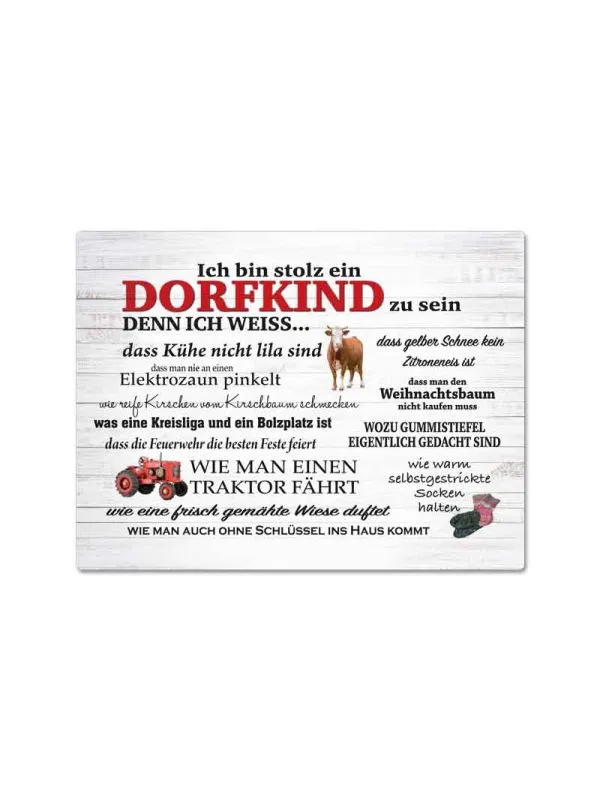 Magnet "Stolzes Dorfkind"