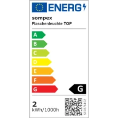 Flaschenleuchte TOP 2.0 by Sompex - Energielabel