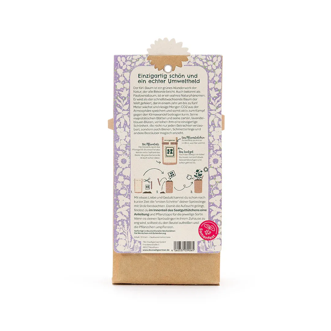 Die Stadtgärtner – Minigarten "Klimabaum" Anzuchtset