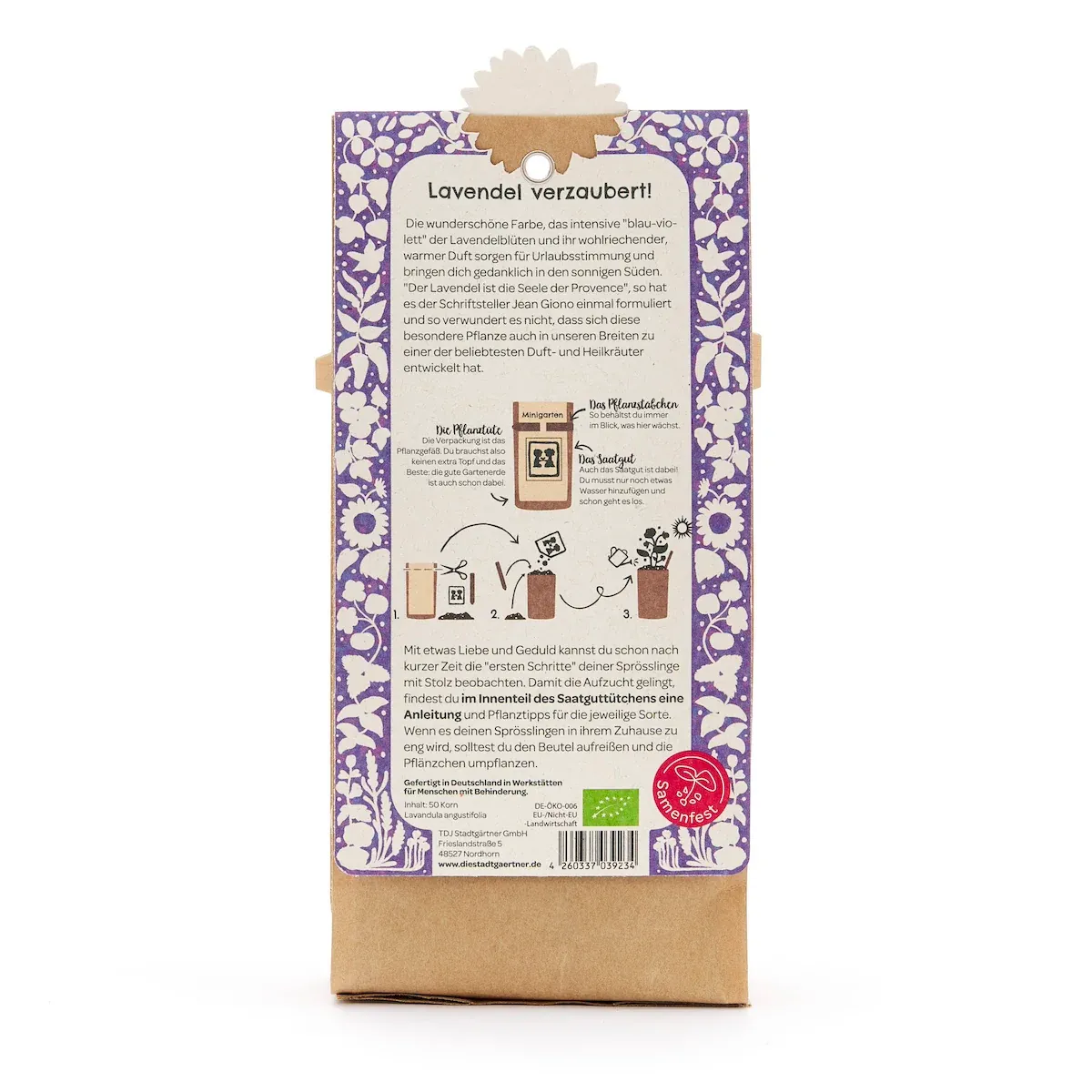 Die Stadtgärtner – Minigarten "Lavendel" Anzuchtset