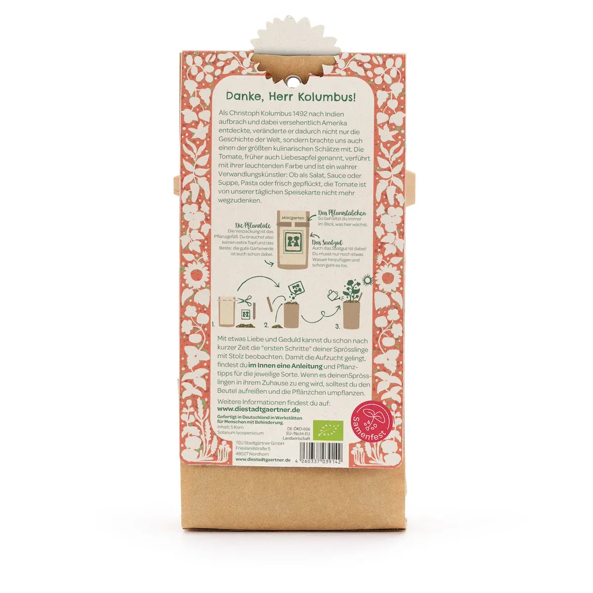 Die Stadtgärtner – Minigarten "Wildtomate" Anzuchtset