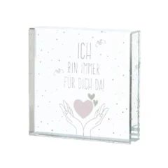 Briefbeschwerer „Herzchen“ aus Glas