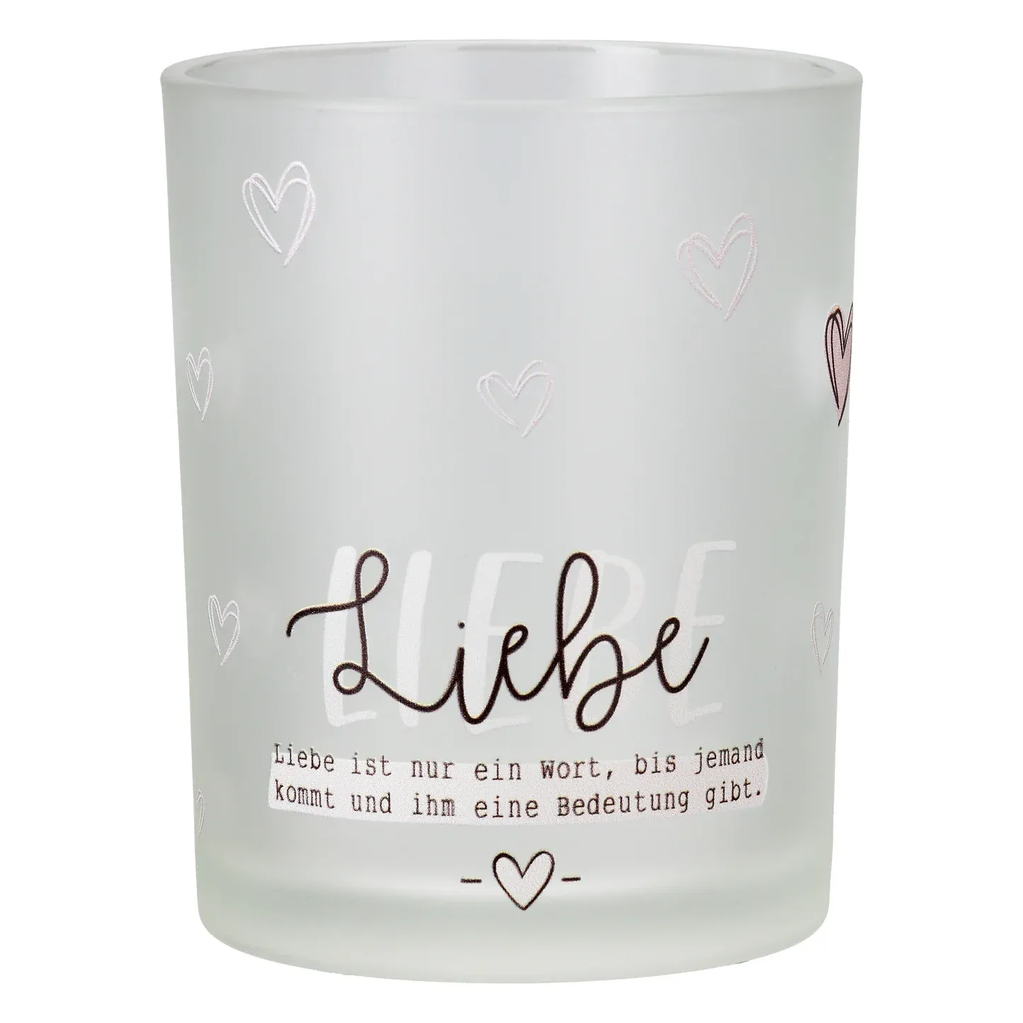 Windlicht "Liebeswunder" aus Glas