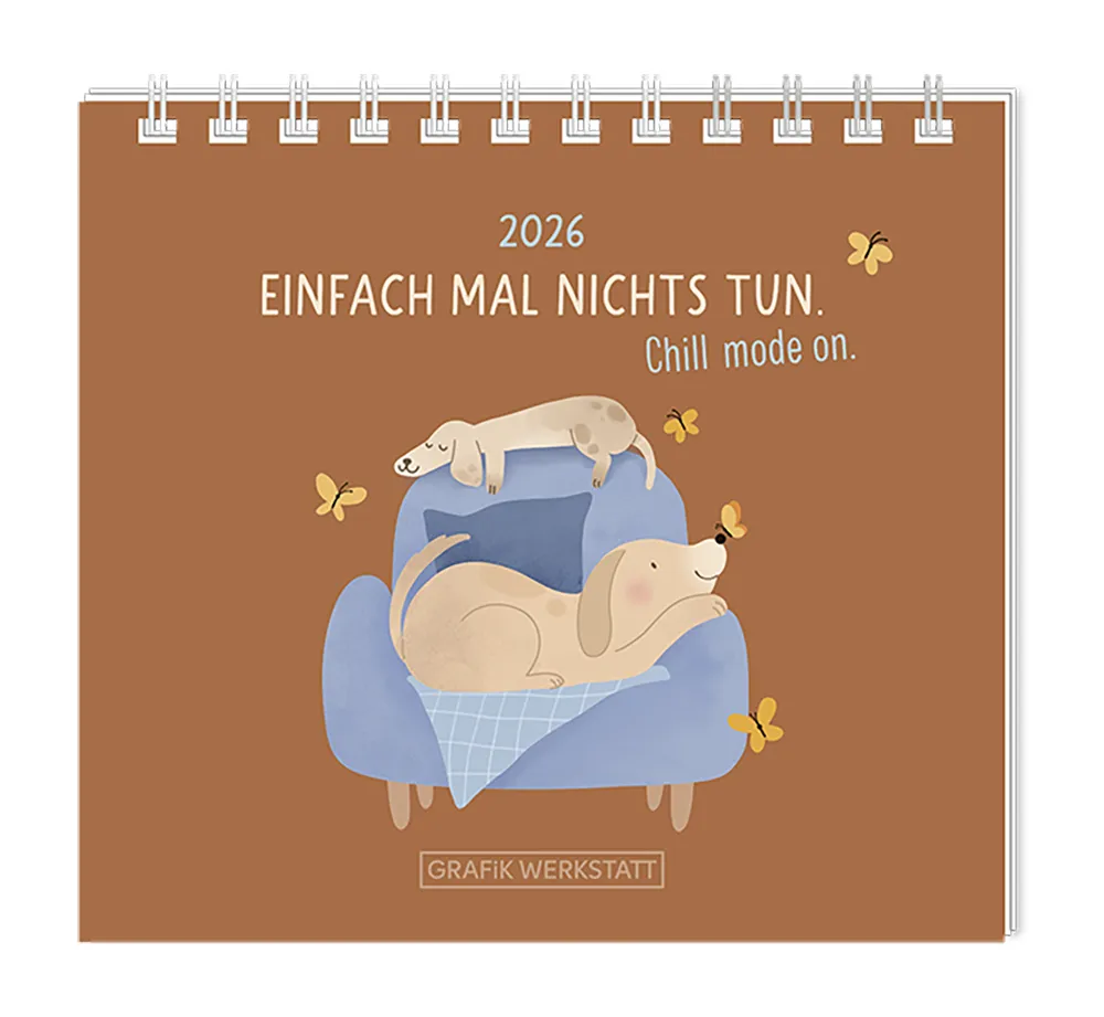 Mini Kalender "Chill Mode" 2026 von Grafik Werkstatt, Coverblatt