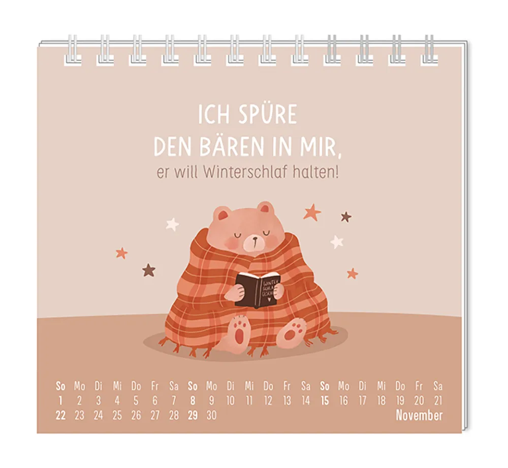 Mini Kalender "Chill Mode" 2026 von Grafik Werkstatt, Monat November