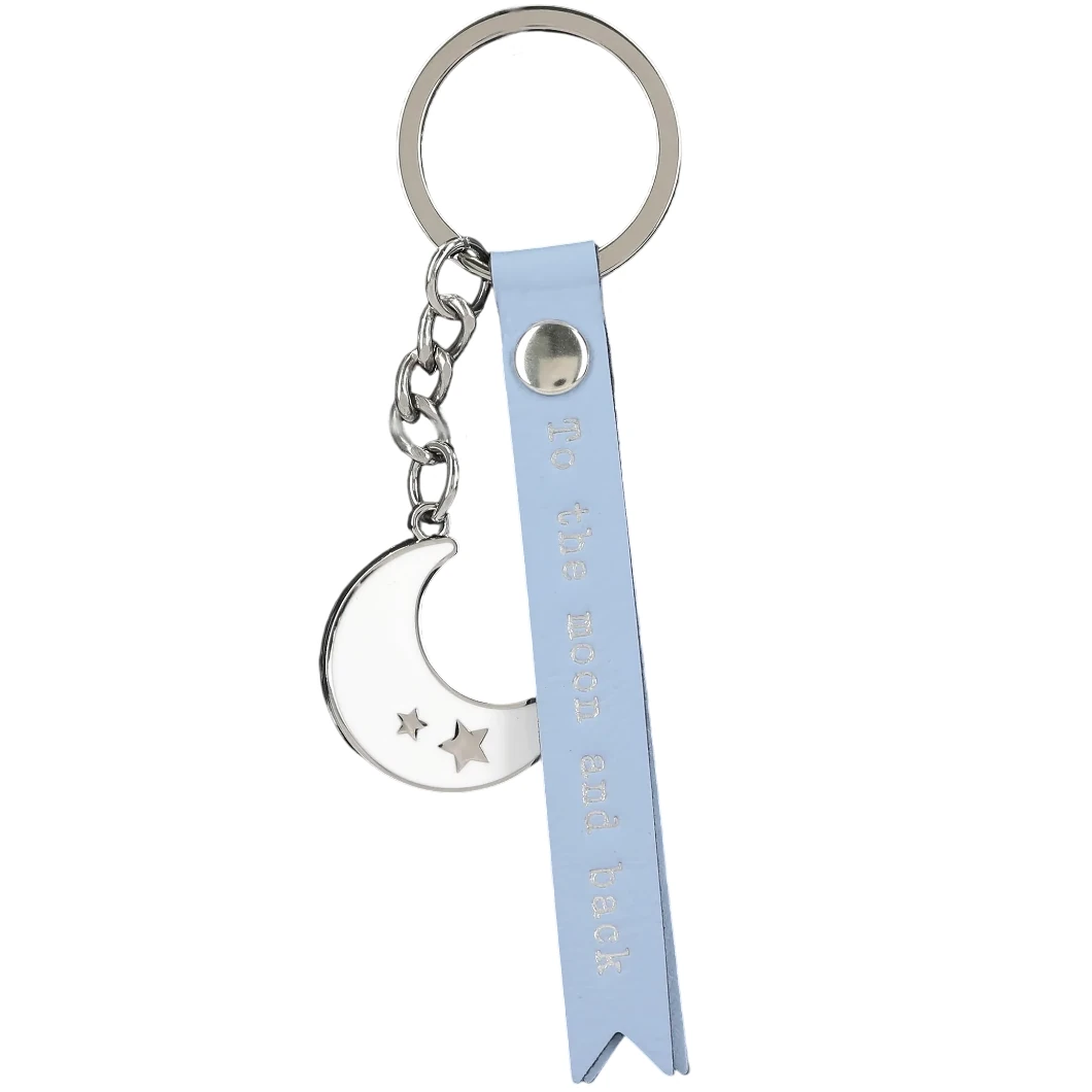 Fähnchen-Schlüsselanhänger "To the moon and back"