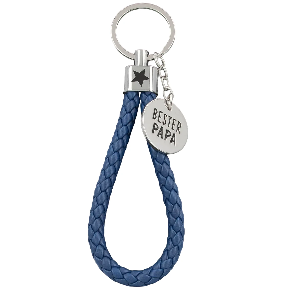 Schlüsselanhänger "Bester Papa" - Kordel