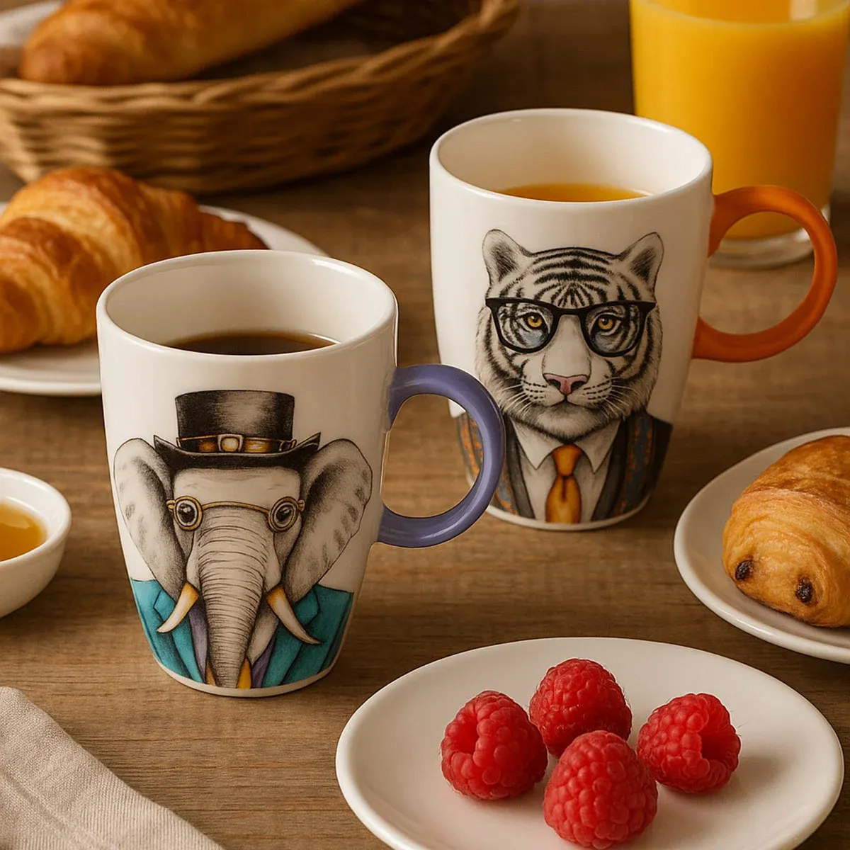 Tasse – Human Essence – Tiger und Elefant, Stimmungsbild