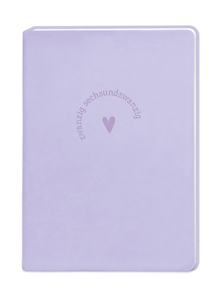 Terminplaner 2026 Lavender im Lederlook - Grafik Werkstatt, Cover