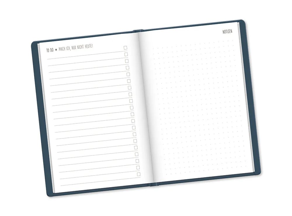 Terminplaner "Blumen" 2026 im Leinenlook - Grafik Werkstatt, Notizen & to-dos