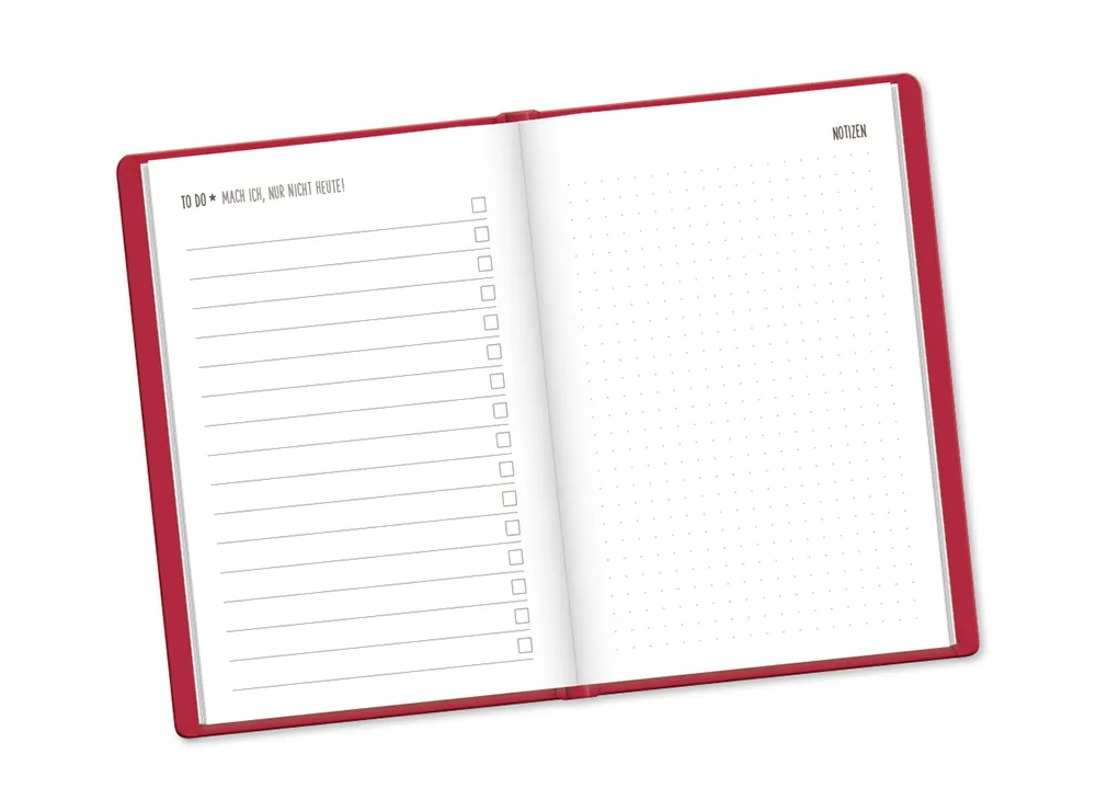 Terminplaner "Eulen" 2026 im Lederlook - Grafik Werkstatt, Notizen & to-dos