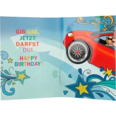 Musikkarte mit Überraschung