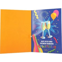 Musikkarte mit Überraschung