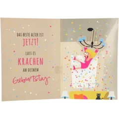 Musikkarte mit Überraschung