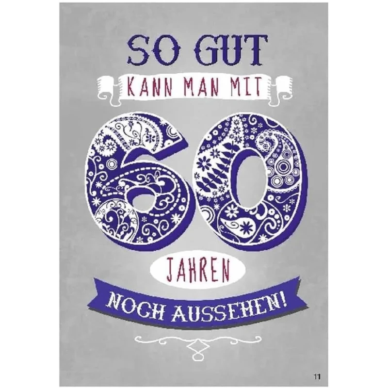 Musikkarte mit Überraschung "60. Geburtstag"