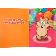 Musikkarte mit Überraschung