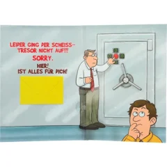 Musikkarte mit Überraschung