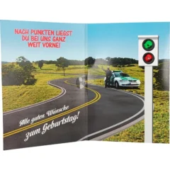 Musikkarte mit Überraschung