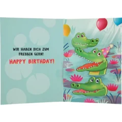 Musikkarte mit Überraschung