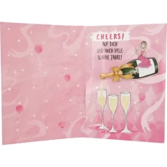 Musikkarte mit Überraschung