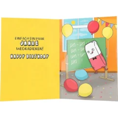 Musikkarte mit Überraschung