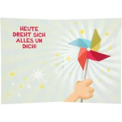 Musikkarte mit Überraschung